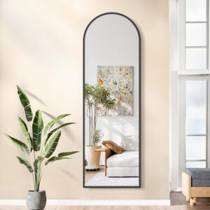 Black Arched Full Length Mirror