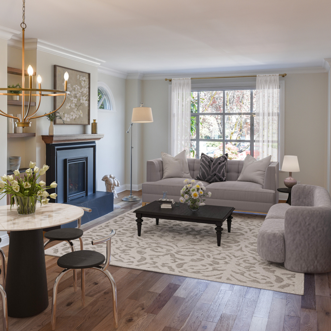 living room design Victoria BC